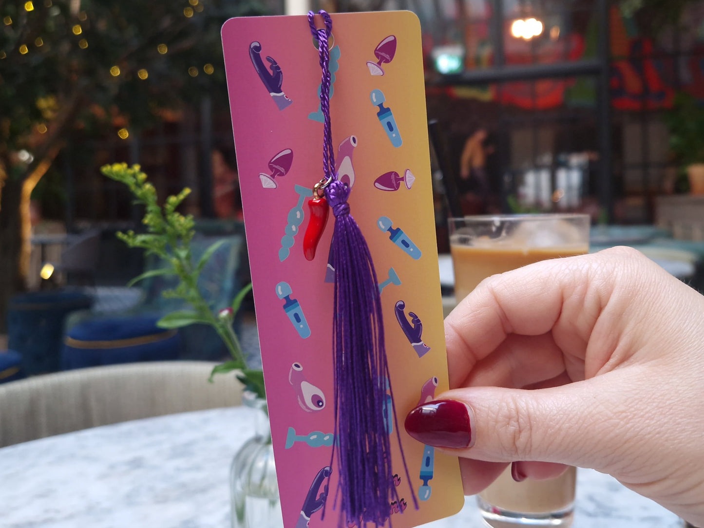 Sex Toy Tassel Bookmark