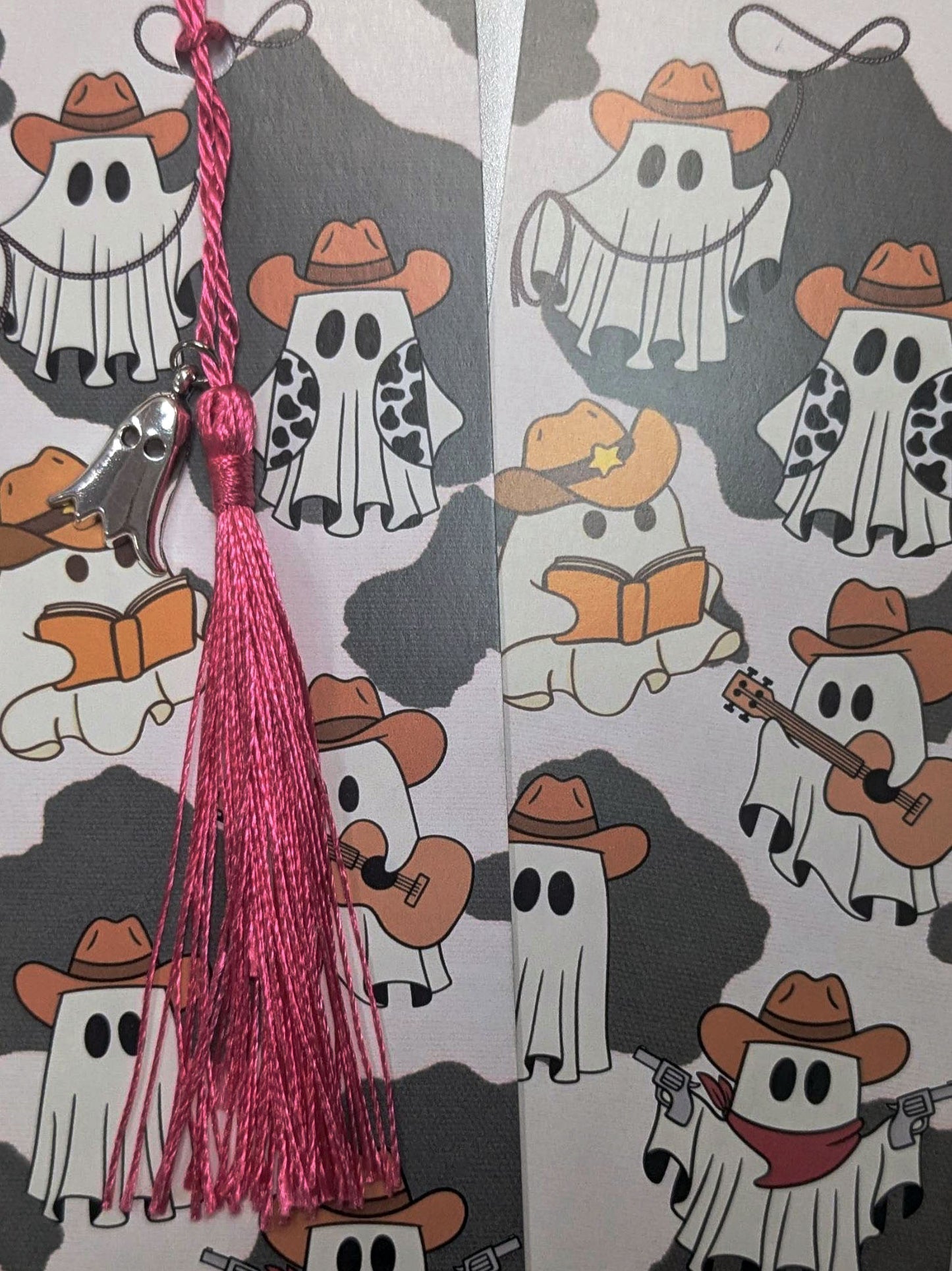 Ghost Cowboy Tassel bookmark