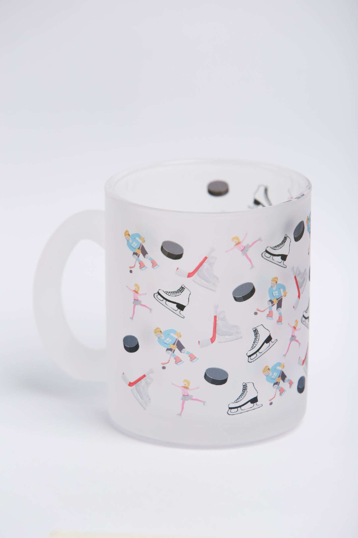 Ice Hockey Frosted Glass Mug