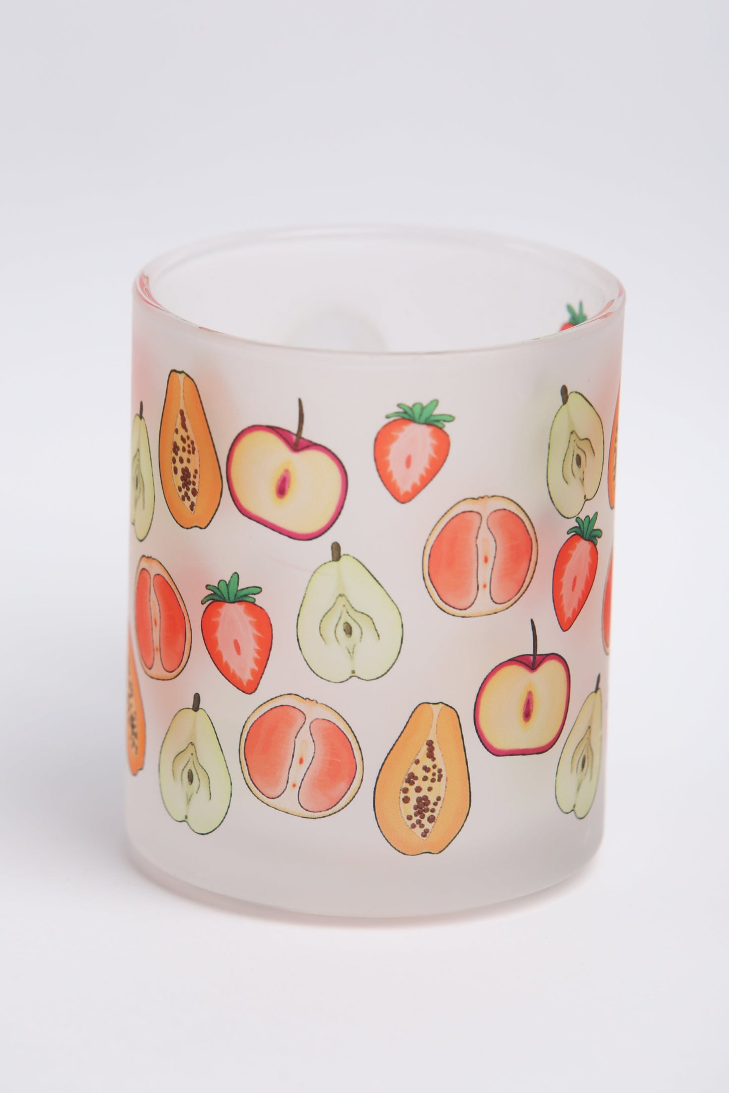 Fruit Fanny Frosted Glass Mug